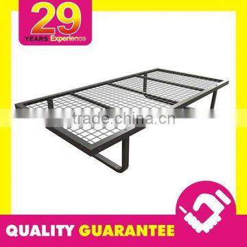 Angle Iron Frame Steel + Mesh Top Cheap Metal Bed Frame Fabrication