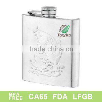 hot sell mini stainless steel hip flask eith metal lid