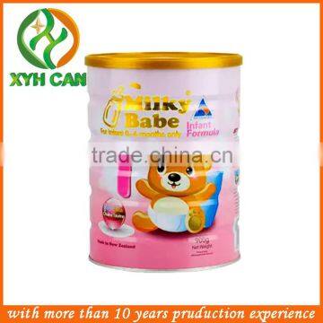 Milk powder metal tin can,divide into 3 parts