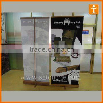 bamboo Pull up banner,fabric Banner Stand,Environment friendly Banner