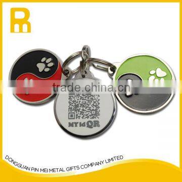 Fashion printing cartoon aluminum brass men custom metal dog tag