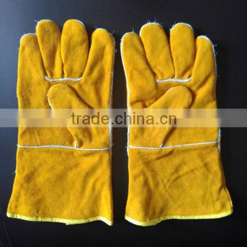 WG1210 Golden Color Welding Gloves