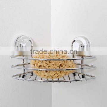 Metal one layer corner shower basket shelf