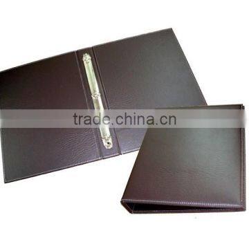 Restaurant Supplies Leather Menu Cover With Ring Binder