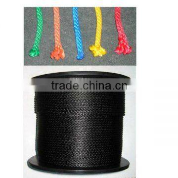 Wellington Cordage 3/8'X50' Solid Braid Black Poly Derby Rope