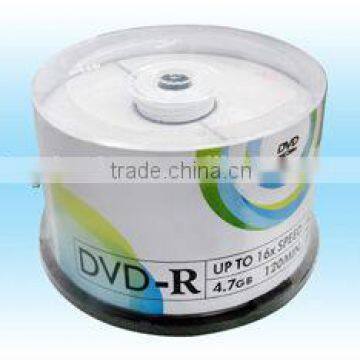 Blank DVD-R 16X with 1-2 Colors Printing bulk packing -1