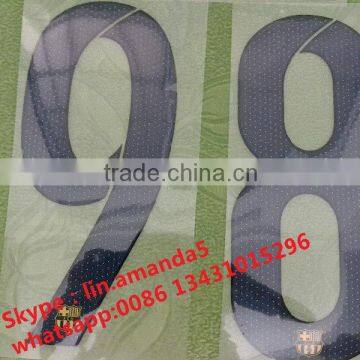 heat transfer number and letters print on jerseys