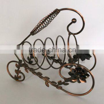 Vintage Bottle Server Display Rack Organizer Stand photo-2