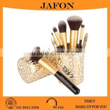 Best selling 6pcs cup holder wholesaler makeup brushes from China cosmetic factory