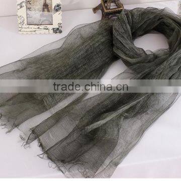 Hot selling 2016 plain color silk cotton fashion scarf Lady Scarf
