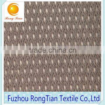 Factory Sales Grey Polyester Warp Knitted Low Elastic Hole Lining Mesh Fabric photo-3