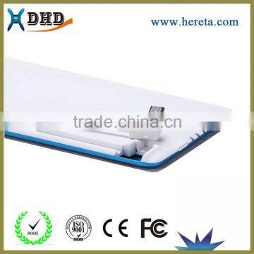 5000 Mah Universal Cable Built-in Charger Mobile Diy Power Bank