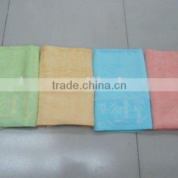 100%bamboo fiber jacquard good cheap bath towel