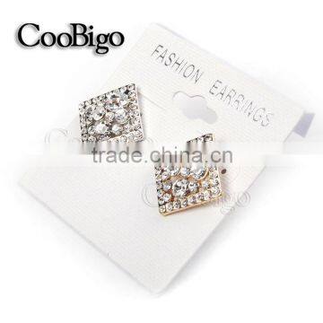 Fashion Jewelry Rhinestone Cuff-Link Gold Silver Unisex Chirstmas Party Gift Promotion Apparel Accessories photo-3