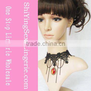 Black Lace Necklace