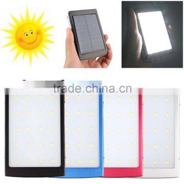 50000mAh Solar Panel Power Bank External Charger Battery Cell Phone Black 2USB photo-4