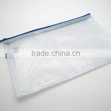 B6 SIZE PVC MESH ZIPPERED BAG