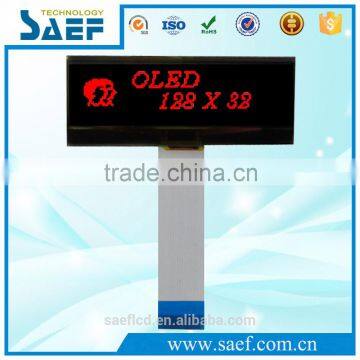 2.05 inch OLED 128x32 Graphic Red OLED display module with I2C interface