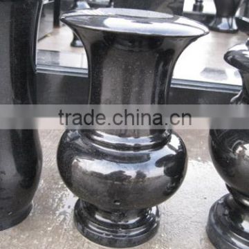 cemetery granite vases round