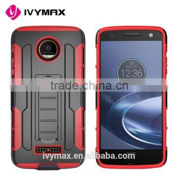 Wholesale Importer of Chinese Goods Hybrid Holster Clip Case for Motorola Moto z Droid Mobile Phone Accessories photo-2