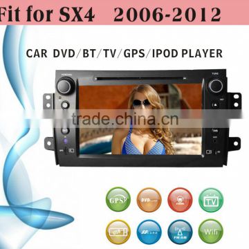 2 din car dvd player tv antenna fit for Suzuki SX4 2006 - 2012 with radio bluetooth gps tv pip dual zone