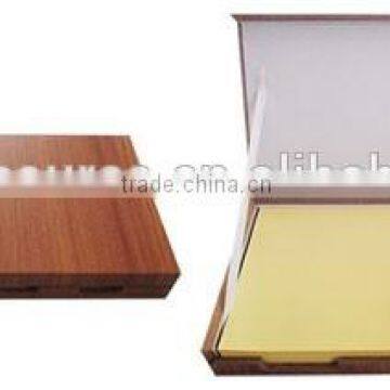 high quality memo holder wood memo pad