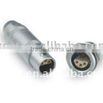 half moon 6 pin metal push-pull connector