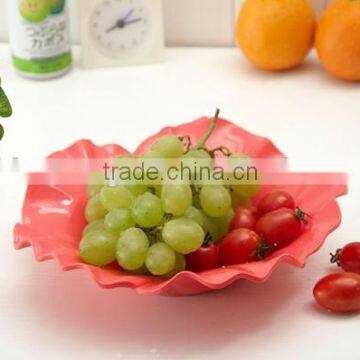 2015 fashional solid color acrylic fruit plate dry fruit plate