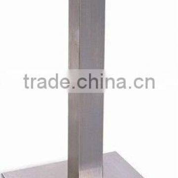 HS-A061B square tube and base with spider cross top metal dining coffee table legs 201#/304#stainless steel table leg table base