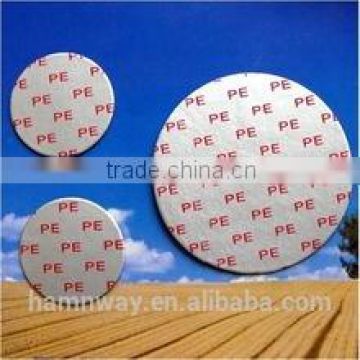 glass bottle induction cap seal liner for dairy