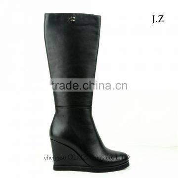 OB45 hook and loop winter leather upper boots fishing cow print boots for women winter collection