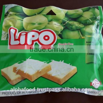 LIPO Coconut Cookies 230g/bag for Thailand, Malaysia, Cambodia