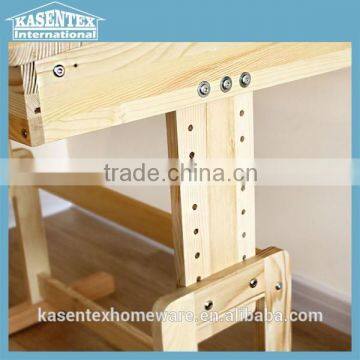 Wooden Children Study Desk Adjustable Desk Set photo-4