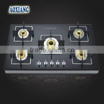 Kitchen 5 Burner Built-in Tempered Glass Gas Stove/ Gas Stove/ Gas Cooker AX-1220