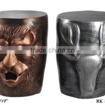 Aluminium Face Stool, CAST ALUMINUM STOOL