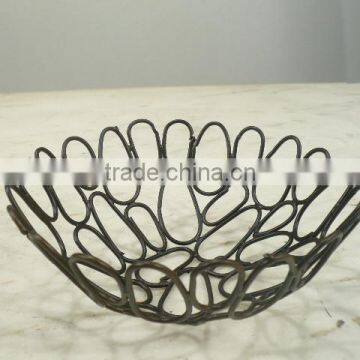 Decorative Iron Bowl Wire Bowl, Metal Bowl