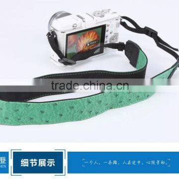 Ostrich skin leather camera sling strap