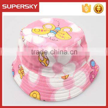 A-1570 Holiday Children Outdoor Beach Cap Travel Baby Bucket Sun Hat Toddler Kids Sun Beach Hat photo-4