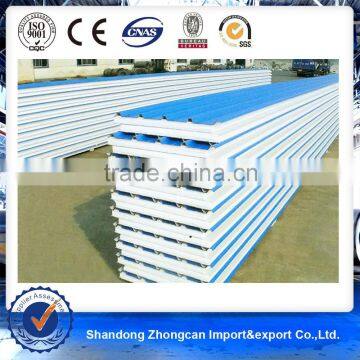 0.6mm PPGI Steel 950mm Width PU Sandwich Panel