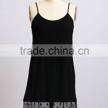 Latest Design Adjustable Strap Girls Dress Elastic Lace Slip Dress Extenders