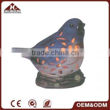 resin solar bird garden light for decoration