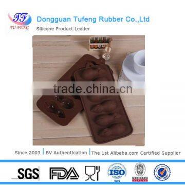 2016 new silicone products 6 cavities chocolate hard candy mold