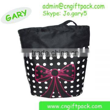 Full Printing Black Fashion Cotton Canvas Tote Bags for Girls