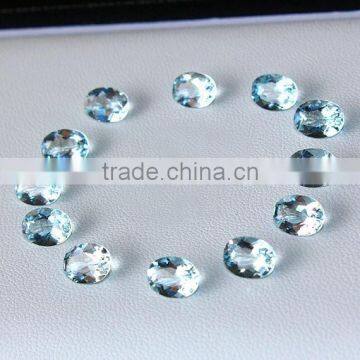 Top Grade Quality blue Topaz Oval Faceted Loose Gemstones