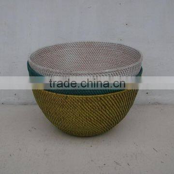 Rattan Round Bowl