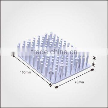 Mill Finishing Aluminum Heat Sink /Silver Anodized Cold Forging Aluminum Heatsink photo-4