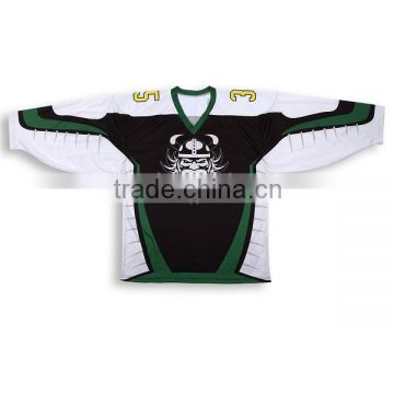 Embroidered logo Tackle Twill ice hockey jersey for game oversized ice hockey jersey