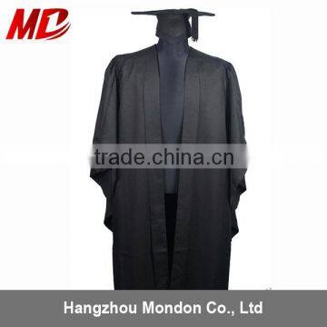 customized matte black graduation academic gowns