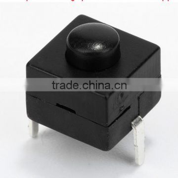 250V 2 pin black Flashlight touch switch push push button switch