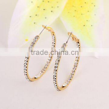 14K Gold Plated Fashion Women Big Hoop Earrings photo-3